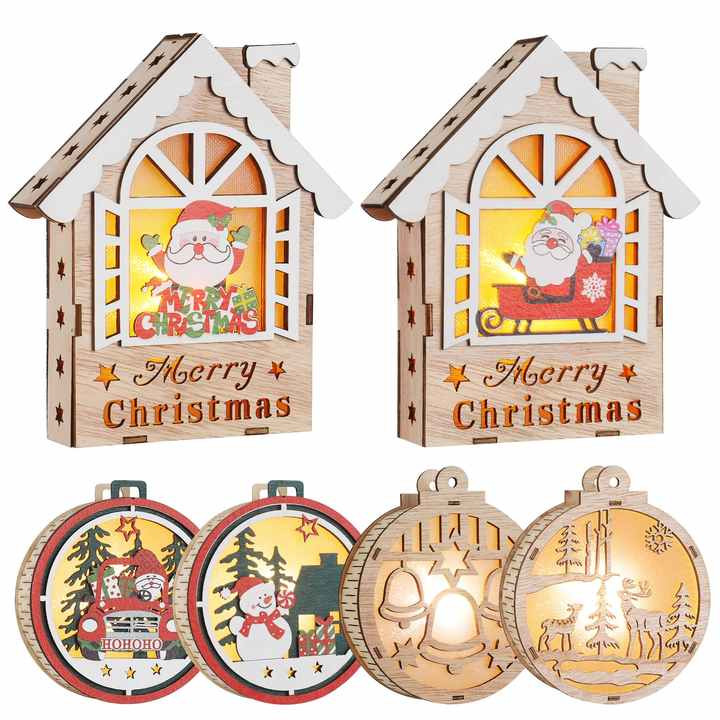 Đồ trang trí ngày lễ bằng gỗ